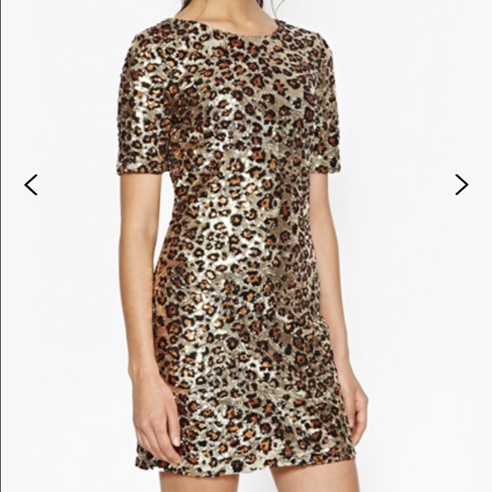 French Connection Leopard Print Mini Dress